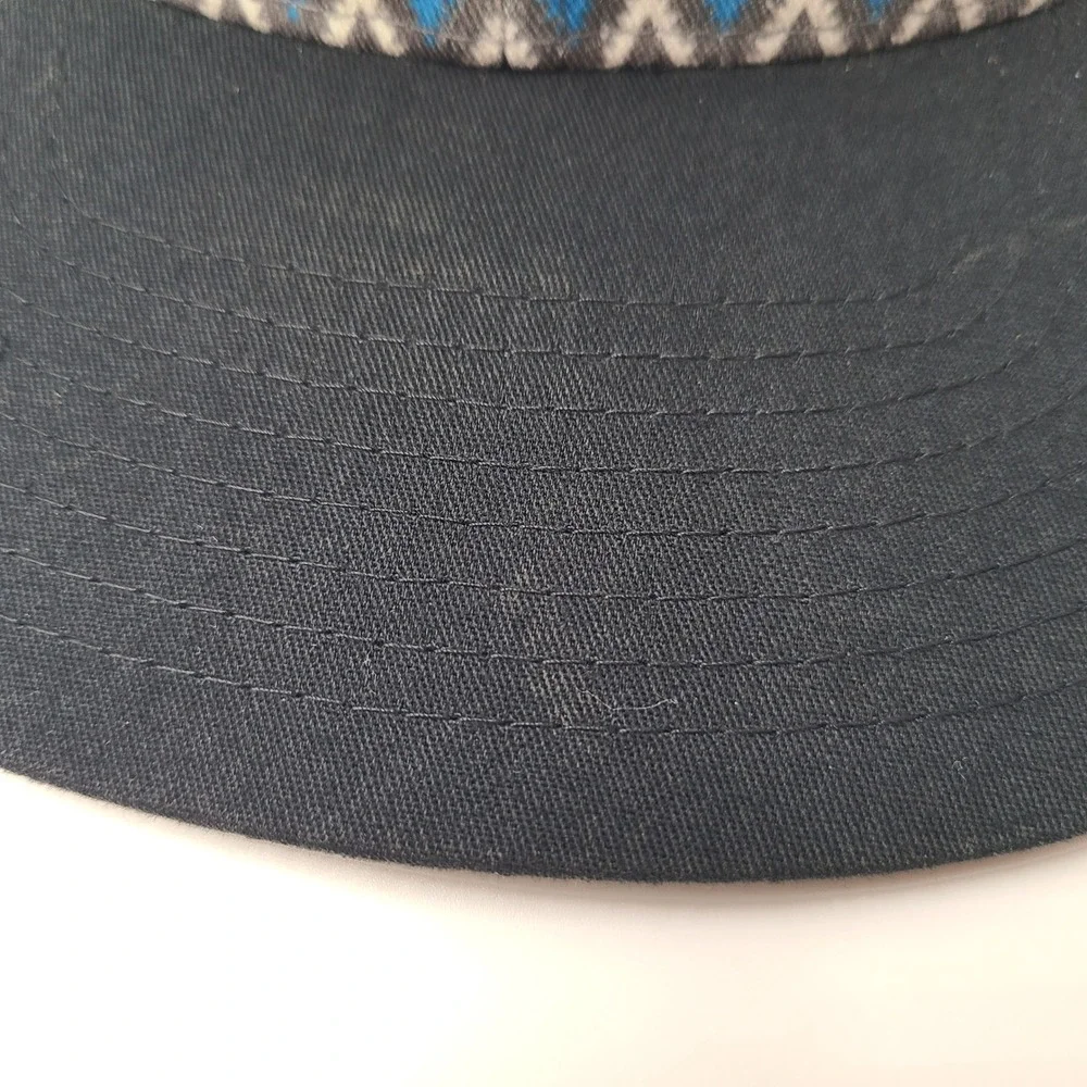 Hooey Hat Snapback Trucker‎ Mesh Black Blue Red Geometric Aztec Pattern Western - Picture 4 of 14